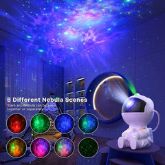Mini Astronaut Galaxy Projector | Star & Nebula Night Light with Remote Control | Astronaut Galaxy Lamp