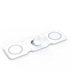 3-in-1 Foldable Magnetic Wireless Charger 15W Charging Station for iPhone Apple Watch and AirPods
