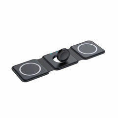 3-in-1 Foldable Magnetic Wireless Charger 15W Charging Station for iPhone Apple Watch and AirPods